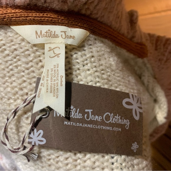 Matilda Jane Jacie Knit Winter Ruffled Cardigan size Large NWT - Picture 5 of 5